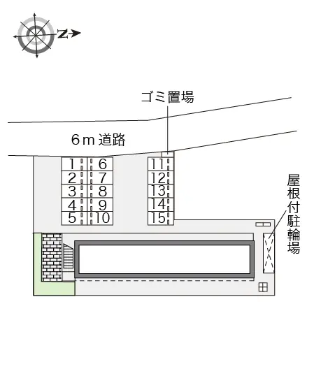 ★手数料０円★前橋市川原町　月極駐車場（LP）